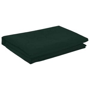 vidaXL Tela para Mesa Cuadrado Verde oscuro 90 x 90 cm