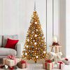 vidaXL &Aacute;rbol de Navidad con 300 LED con soporte Dorado 180 cm PET