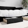 vidaXL Cajones de cama 2 uds madera ingenier&iacute;a y cuero sint&eacute;tico negro