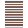 vidaXL Estor cebra marr&oacute;n 95x100 cm tejido ancho 90,9 cm poli&eacute;ster