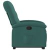 vidaXL Sillón reclinable elevable tela verde oscuro