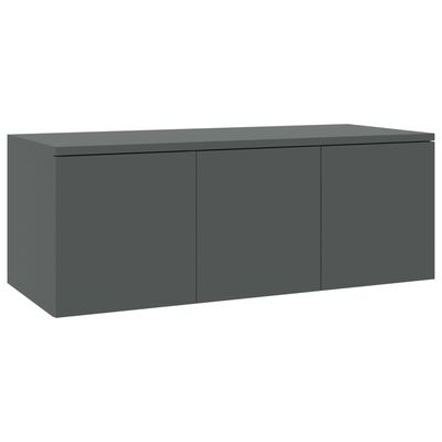 vidaXL Mueble para TV madera contrachapada gris 80x34x30 cm