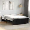 vidaXL Estructura de cama madera de ingenier&iacute;a y metal negro 140x190cm