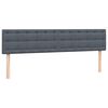 vidaXL Cama box spring con colch&oacute;n y LED terciopelo gris oscuro 180x210 cm