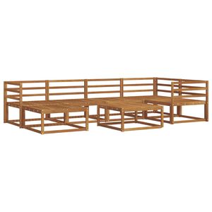 vidaXL Conjunto de sof&aacute;s de exterior 7 pcs Natural