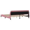 vidaXL Estructura de cama Dover terciopelo rosa 200x200 cm