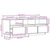 vidaXL Mueble de TV madera maciza de pino marrón cera 140x37x50 cm