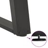 vidaXL Patas para mesa de centro en forma de U (2 unidades), antracita, 40 x (30-31) cm, acero