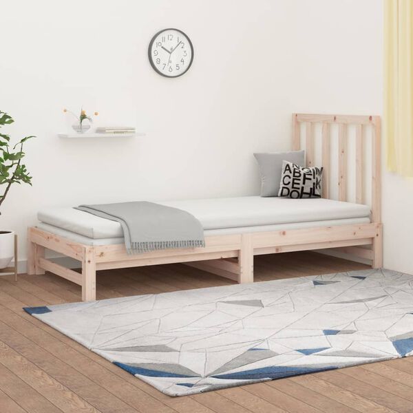 vidaXL Sof&aacute; cama extra&iacute;ble sin colch&oacute;n 2x(90x190) cm