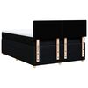 vidaXL Cama box spring con colch&oacute;n tela negro 140x200 cm