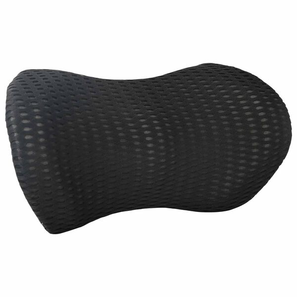 vidaXL Almohada con almohada Negro 47 x 24 x 13 cm Malla 4D