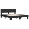 vidaXL Estructura de cama madera de ingeniería y metal negro 150x200cm