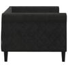 vidaXL Sof&aacute; cama sin colch&oacute;n terciopelo negro 80x200 cm
