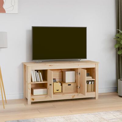 vidaXL Mueble de TV de madera maciza de pino 103x36,5x52 cm