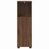 vidaXL Gabinete de Ba&ntilde;o con puerta Roble Marr&oacute;n 30 x 35 x 95 cm