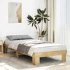 vidaXL Estructura de cama sin colch&oacute;n 80x200 cm madera maciza roble
