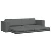 vidaXL Sof&aacute; cama Gris oscuro 245 x 78 x 77 cm tela