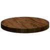 vidaXL Encimera Marrón claro Ø 30 x 2.5 cm Madera de roble sólida