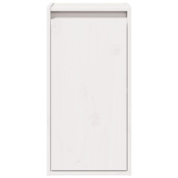 vidaXL Armario de pared de madera maciza de pino blanco 30x30x60 cm