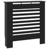vidaXL Cubierta para radiador MDF negro 78 cm