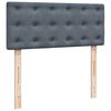 vidaXL Cama box spring con colch&oacute;n terciopelo gris oscuro 120x200 cm