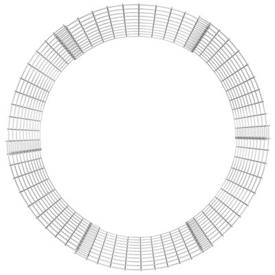 vidaXL Poste circular de gaviones acero galvanizado Ø100x100 cm