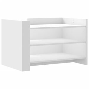 vidaXL Mesa de centro madera de ingenier&iacute;a blanca 80x50x50 cm