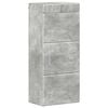 vidaXL Armario de pared para ba&ntilde;o con estante TULUM Gris Concreto