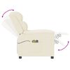 vidaXL Sillón de masaje eléctrico cuero sintético crema