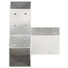 vidaXL Conector de postes en forma de Y metal galvanizado 81x81 mm