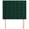 vidaXL Cabecero de cama verde oscuro 80x5x118/128 cm Terciopelo