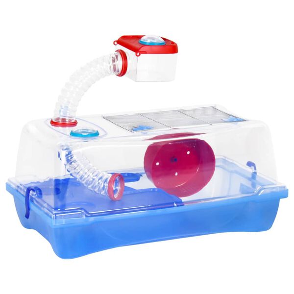 vidaXL Jaula para h&aacute;mster polipropileno roja 57x33x26 cm