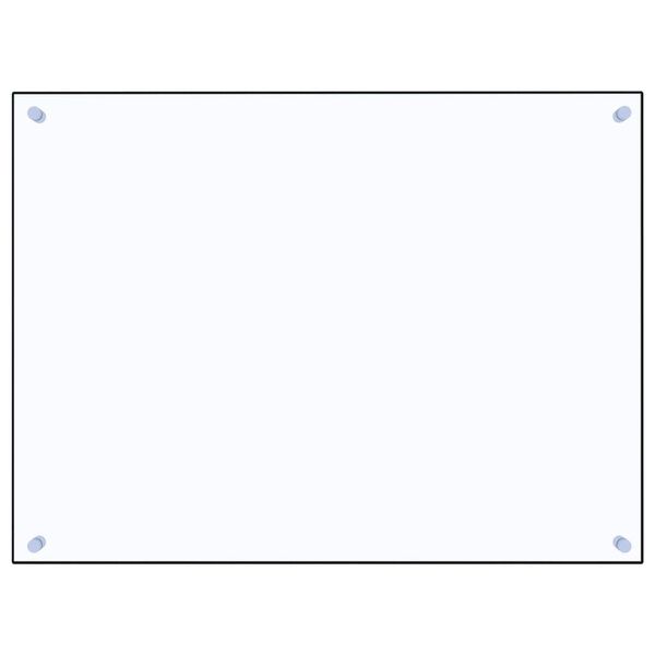 vidaXL Protector contra salpicaduras cocina vidrio templado 80x60 cm