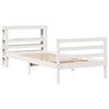 vidaXL Estructura de cama sin colch&oacute;n madera de pino blanca 90x200 cm