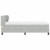 vidaXL Cama tipo Box Spring Gris claro 90 x 190 cm Terciopelo