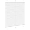 vidaXL Estor Plisado blanco 120x100 cm Tela Ancho 119,4 cm Poli&eacute;ster