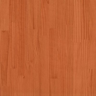 vidaXL Litera de madera maciza de pino marrón cera 90x200/120x200 cm