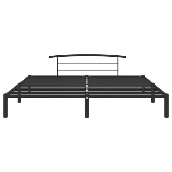 vidaXL Estructura de cama de metal negro 200x200 cm