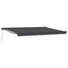 vidaXL Toldo retr&aacute;ctil manual Gris antracita 4,5 x 3,5 m