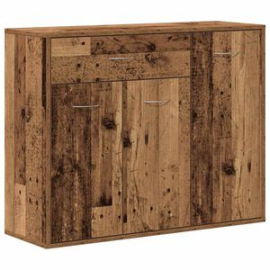 vidaXL Aparador madera ingenier&iacute;a madera envejecida 88x30x70 cm