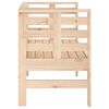 vidaXL Banco de jardín madera maciza de pino 111,5x53x71 cm
