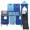 vidaXL Estructura de litera para ni&ntilde;os Negro y azul 74,5 x 190 cm
