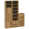 vidaXL Armarios auxiliares 5 uds "ODDA" 40x24x79 cm Madera maciza pino