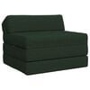 vidaXL Sof&aacute; Cama Plegable Verde oscuro 200 x 70 x 10 cm Tela