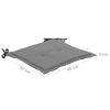 vidaXL Cojines para sillas de jard&iacute;n 2 uds negro y gris 50x50x3 cm