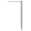 vidaXL Pared de Ducha Walk-in Negro 100 x 195 cm vidrio templado