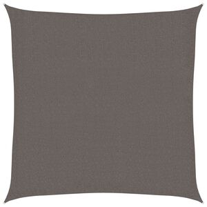 vidaXL Toldo de vela cuadrado HDPE 2x2 m gris antracita