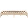 vidaXL Estructura de cama sin colch&oacute;n madera de pino maciza 120x200 cm