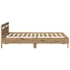 vidaXL Estructura de cama con cabecera Roble artisan 200 x 200 cm