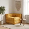 vidaXL Sof&aacute; modular de tela amarillo 70x70x54